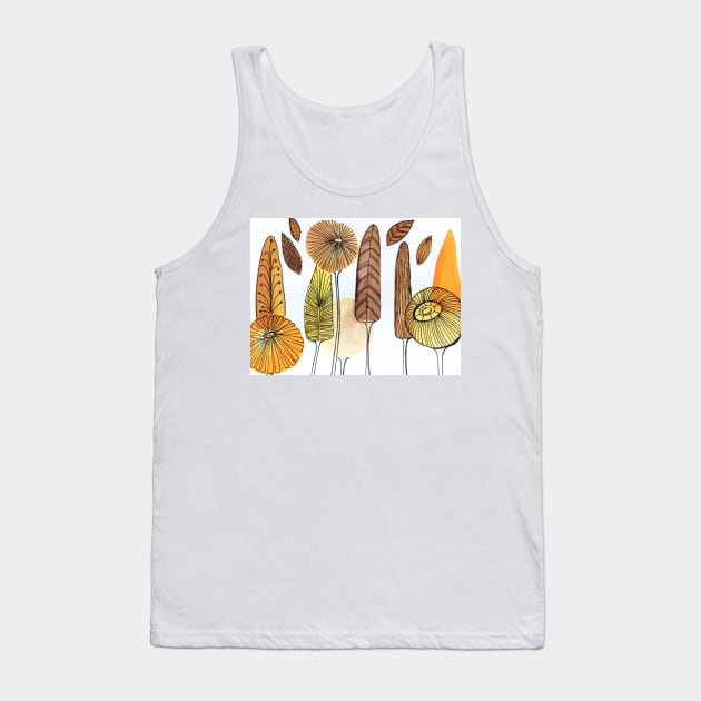 Autumn  watercolour trees Tank Top by MyCraftyNell